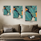 Colorful Abstract Wood Print Wall Art Set of 3