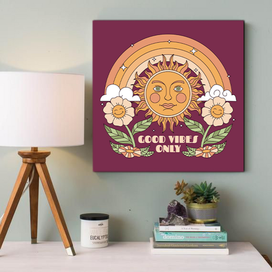 Good Vibes Only Wood Print Wall Art