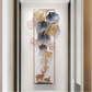 Leaves and Deer Vertical Framed Metal Wall Art