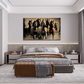 Running Horses Wood Print Wooden Wall Tiles Set