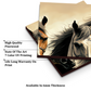Running Horses Wood Print Wooden Wall Tiles Set