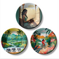 Set of 3 Assorted Theme hanging plates on wall