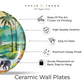 Udawalawe National Park design on wall plate