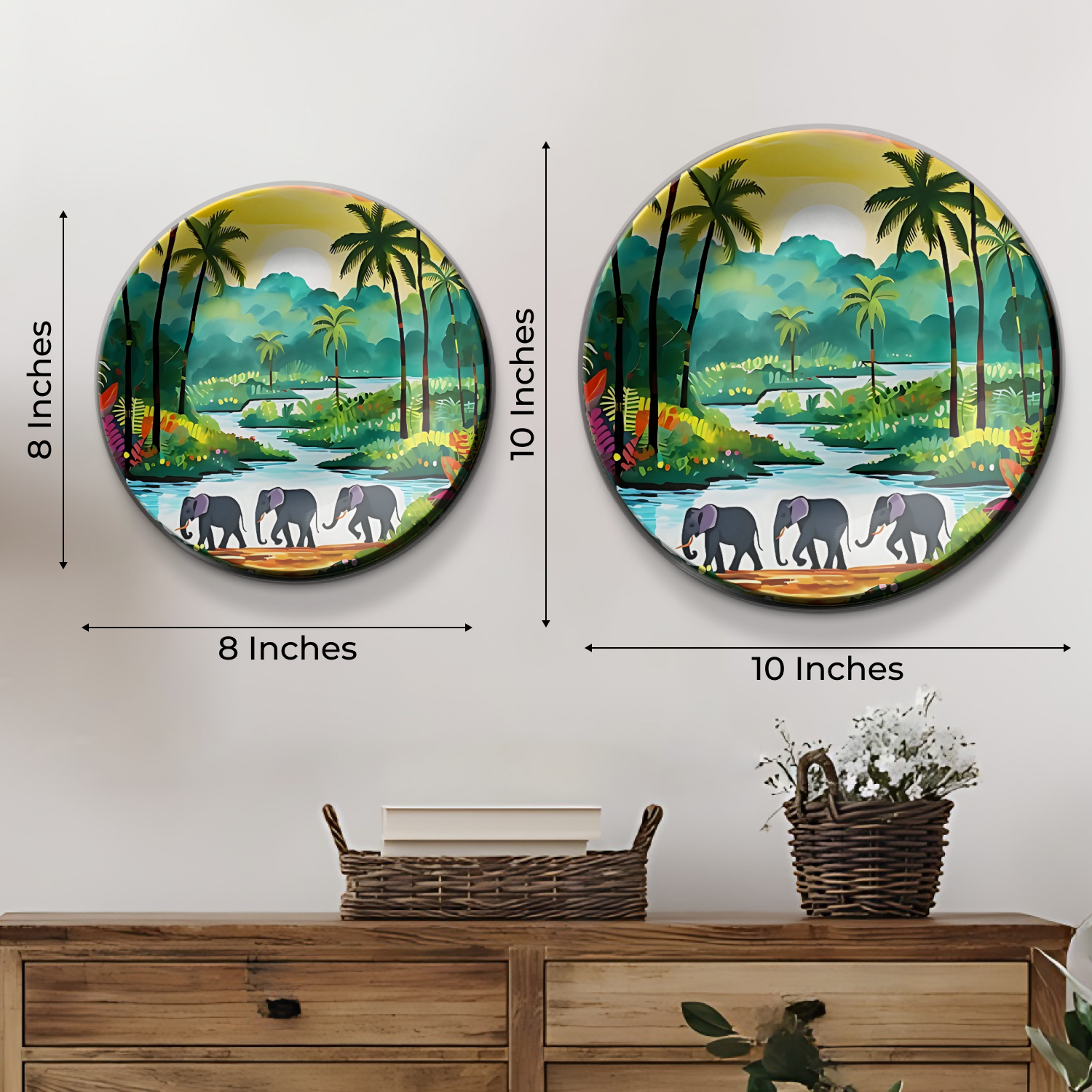 Udawalawe National Park wall plate best gift