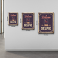 Believe in Your Selfie Quote Vintage Wood Print Wall Art