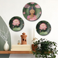 Set of 3 Lotus and Woman Wall Plates Décor