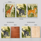Animal Theme Boho Wood Print Wall Art Set of 3