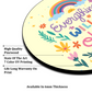 Everything Will Be Okay Wood Print Colorful Wall or Door Hanging