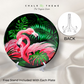 Pink Flamingos Wall Plate Home Décor