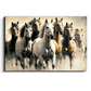 Running Horses Wood Print Wooden Wall Tiles Set