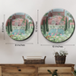 traditional royal garden and palace ceramic wall hanging plates
