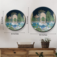 antique wall plates swan couple for home decor