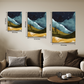 Mountain Night Wood Print Wall Art Set of 3