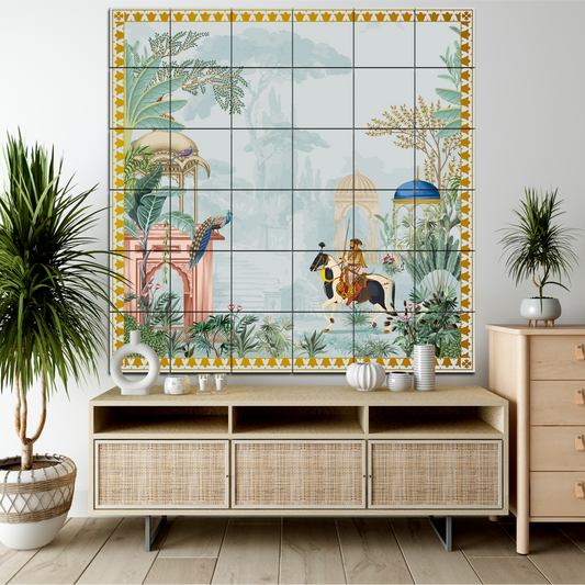 King Trotting Horse Royal  Luxury Wall Tiles Set