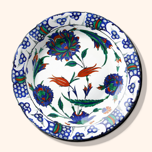 Persian Dish Vintage Art Ceramic Decorative Wall Plate