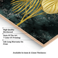 Assorted Gold Leaf Wood Print Wall Art Set of 3