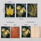 Assorted Gold Leaf Wood Print Wall Art Set of 3