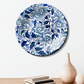 Blue and White Vintage Floral Art  Luxury Wall Plate
