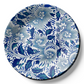 Blue and White Vintage Floral Art  Luxury Wall Plate