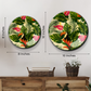 Artistic Tropical Leaves and Bird Wall Plate for Stylish Interiors