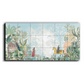 Emperor Riding Horse, Standing Woman In A Garden Wood Print Wooden Luxury Wall Tiles Set