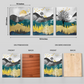 Landscape Wood Print Wall Art Set of 3