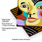 Abstract Face Portrait Luxury Wall Tiles Set