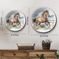 set of 5 Running Horses Art Wall Plates Décor for Captivating Decor