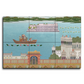 Indian Singer And Dancer In A Boat Wood Print Luxurious Wooden Wall Tiles Set