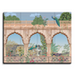 Traditional Mughal Garden Wood Print Luxurious Wooden Wall Tiles Set