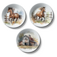 Set of 3 Country Home Wall Plates Art Décor Reflecting the Simplicity of Rural Living