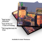 New York City Wood Print Wooden Wall Tiles Set