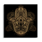 Hamsa Evil Eye Protector Wood Print Wooden Wall Tiles Set
