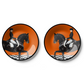  set of 2 Man On The Black Horse Quiet Luxury Wall Plate Décor