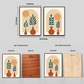 Botanical Contemporary Wood Print Wall Art Set of 2