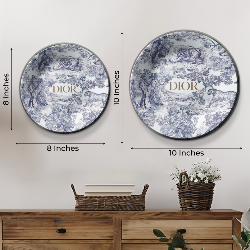 Dior Ceramic Wall Plate Home Décor