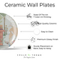 Elegant Set of 3 Royal Garden and Building Wall Plates for business