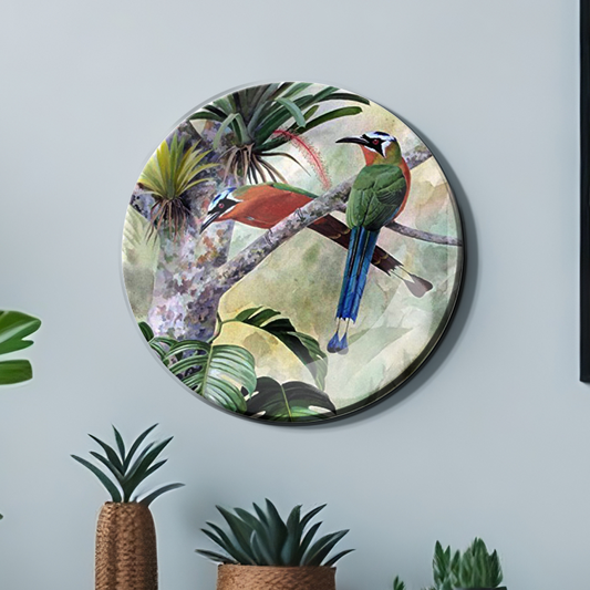 Nature Inspired hanging plates wall decor