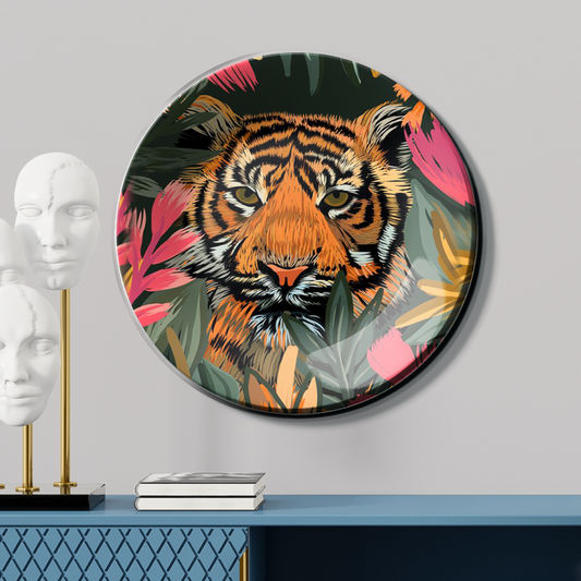 Eye of the tiger ceramic modern decorative wall plates