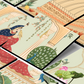 Women Sitting In Cabana Royal Wood Print Wooden Wall Tiles Set