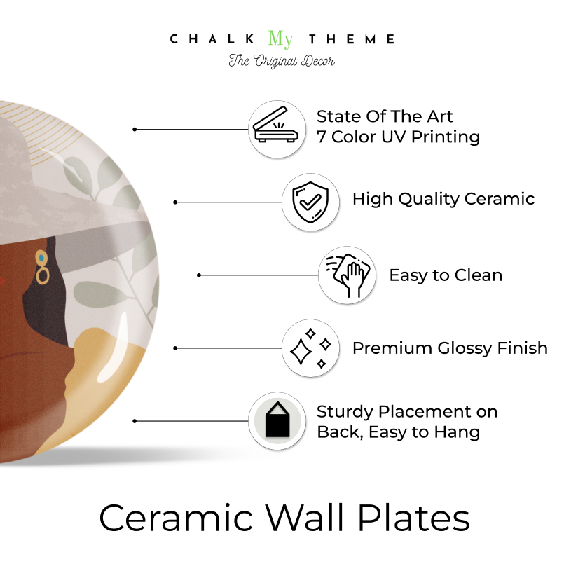 Statement piece for home decoration wall plates