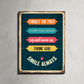 5 Daily Motivation Quote Vintage Wood Print Wall Art