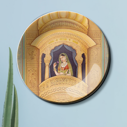 Heroine in her wind palace ceramic wall plate