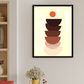 Stones Boho Beige Wood Print Wall Art