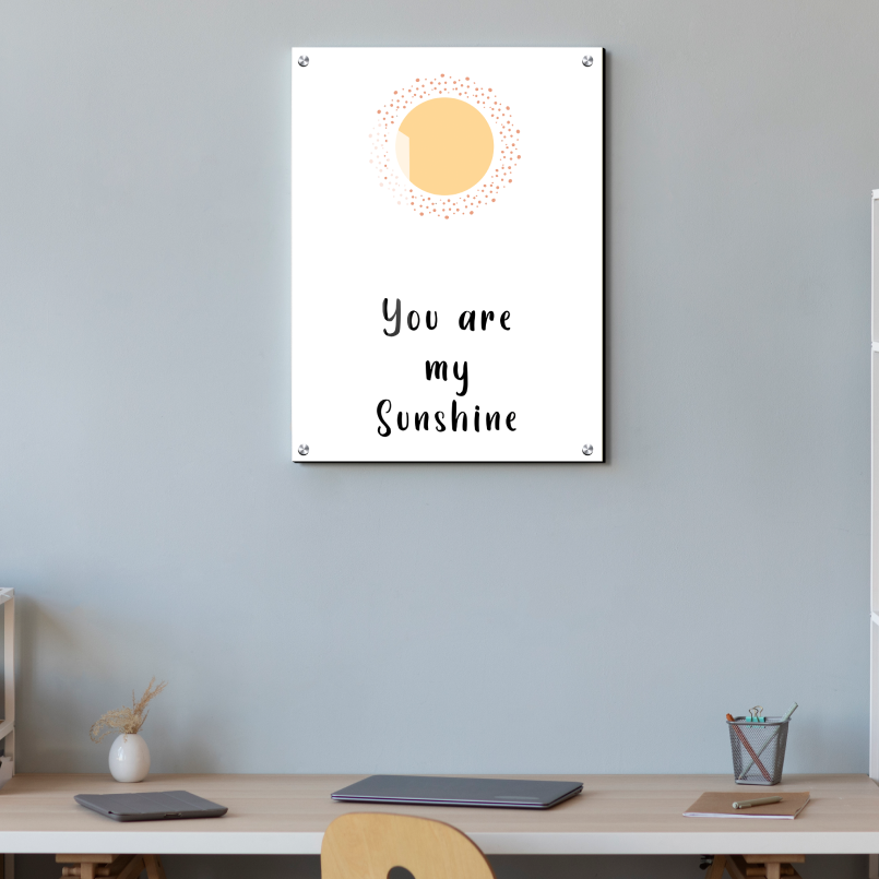 You Are My Sunshine Wood Print Wall Art