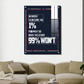 1% Selfmotivational Inspired Quotes Wood Print Wall Art
