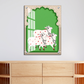 Sacred Cow Pichwai Wood Print Wall Art Green