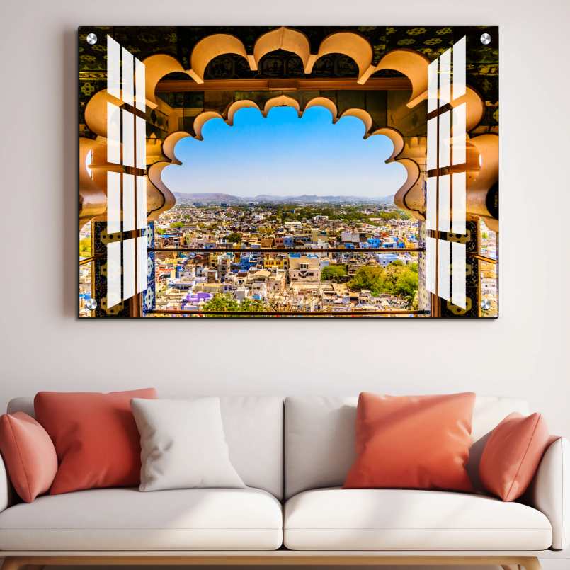 Udaipur City Palace Wood Print Wall Art