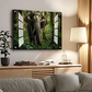 Huge Elephant in Jungle Wood Print Wall Art