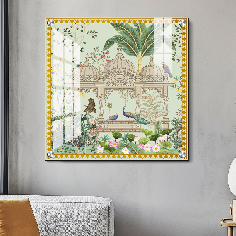 Royal Garden Luxury Wood Print Wall Art